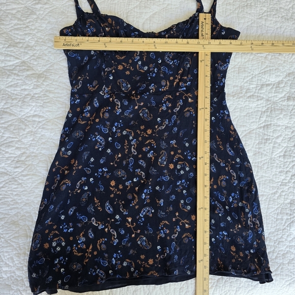 Wilfred Blue Cammy Mini Floral Dress - Picture 14 of 15
